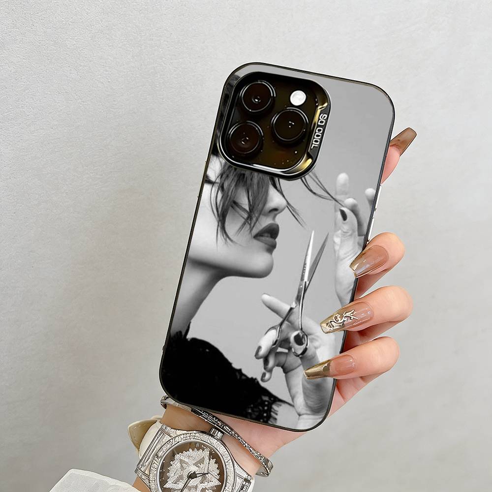 

Чехол для телефона Салон Парикмахерская Стилист Для iPhone 17,16,15,14,13,12,11 Plus,Pro Max,XS,Разноцветный Серебристый Черный Чехол iPhone17