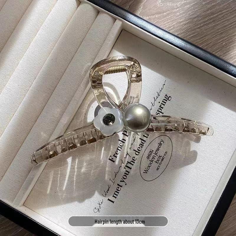 

Ретро Прозрачная Заколка для Волос в Виде Цветка и Акулы - Универсальный Маленький Аксессуар для Прически