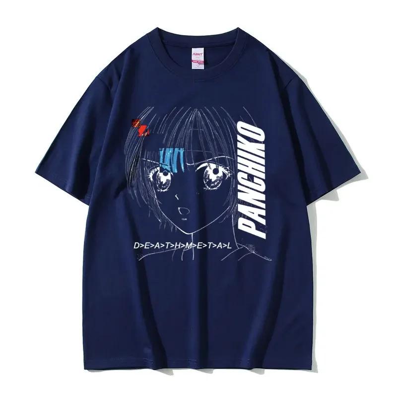 Rock Band Panchiko DEATHMETAL Album Graphic Print Tshirt Unisex Unisex Vintage Casual Tshirts Male Oversized Tees Gothic Streetwear