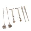 6PCS Candle Accessory Set Wick Trimmer Wick Dipper Candle Snuffer Stainless Steel Easy Grip Use Durable Candle Care Kit