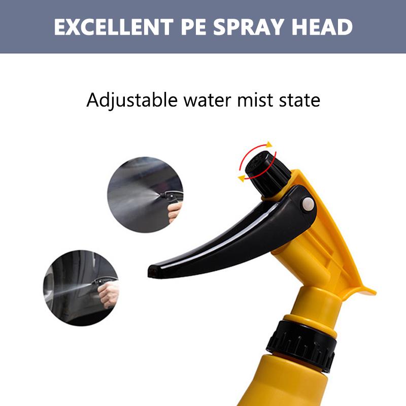 SEAMETAL 800ML Car Wash Foam Spray Bottle Acid and Alkali Resistant Nozzle Spray Bottle Cleaning Tool
