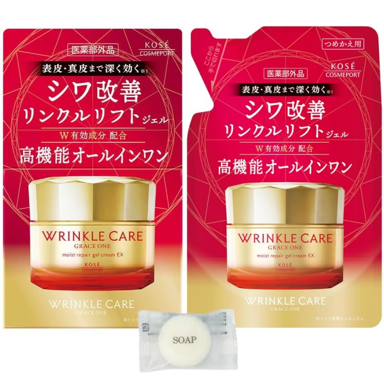 

Сменный блок Kose Cosmeport Grace One Wrinkle Care Moist Gel Cream 100 г 90 г сменный блок Бонус оригинальный мини [Основной и набор] + + (с мылом)