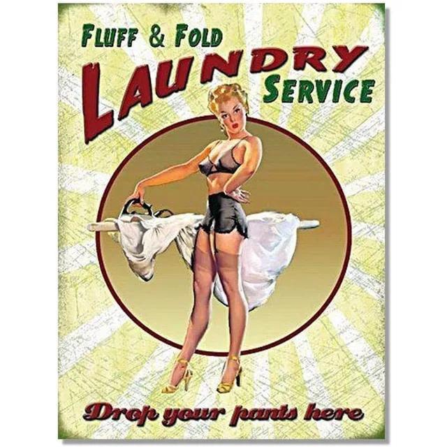 Vintage Metal Tin Signs Plaque Laundry Room Man Cave Home Cafe Bathroom Club Bar Wall Decor Retro Iron Painting Art Posters