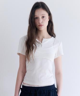 ROLAROLA Bustier T-Shirt Set White