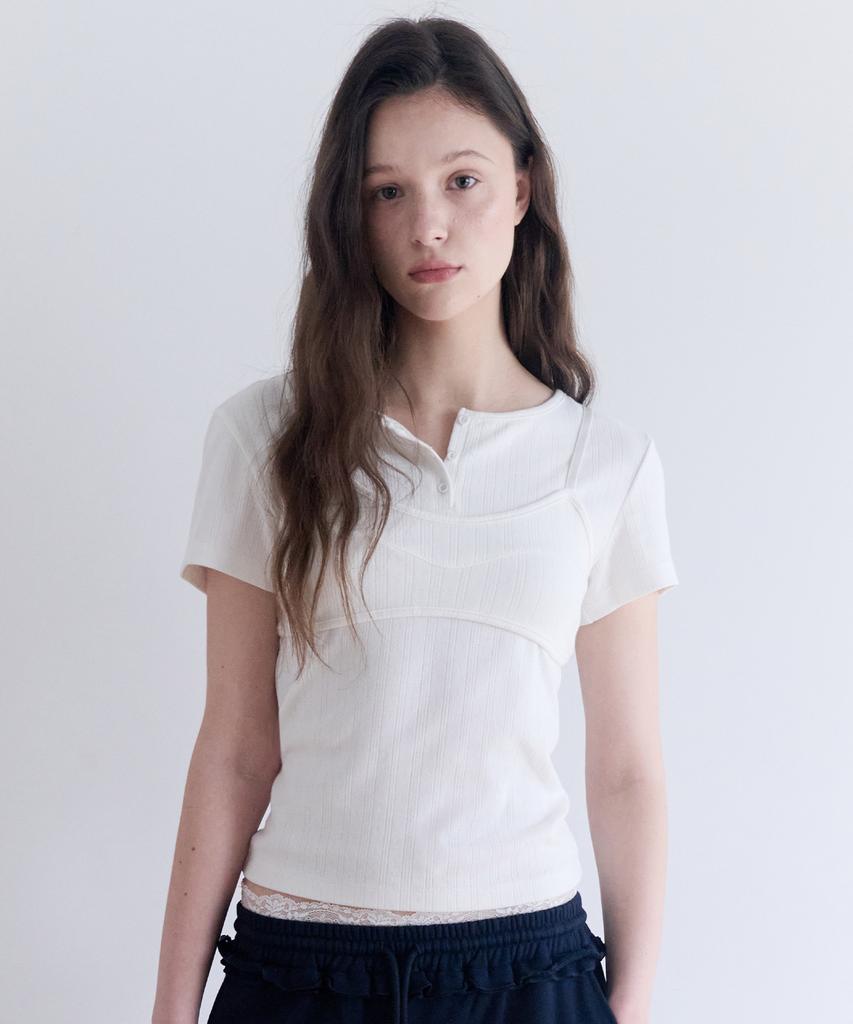 ROLAROLA Bustier T-Shirt Set White