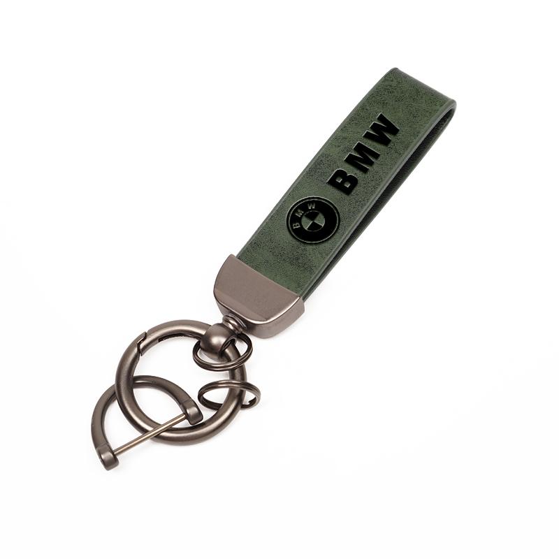 High-quality Metal/Leather Car Key Chain Logo Keyring Luxury Auto Interiors For BMW E46 E90 E60 F30 F10 E39 E36 G30 E92 E87 X5 ulcr72