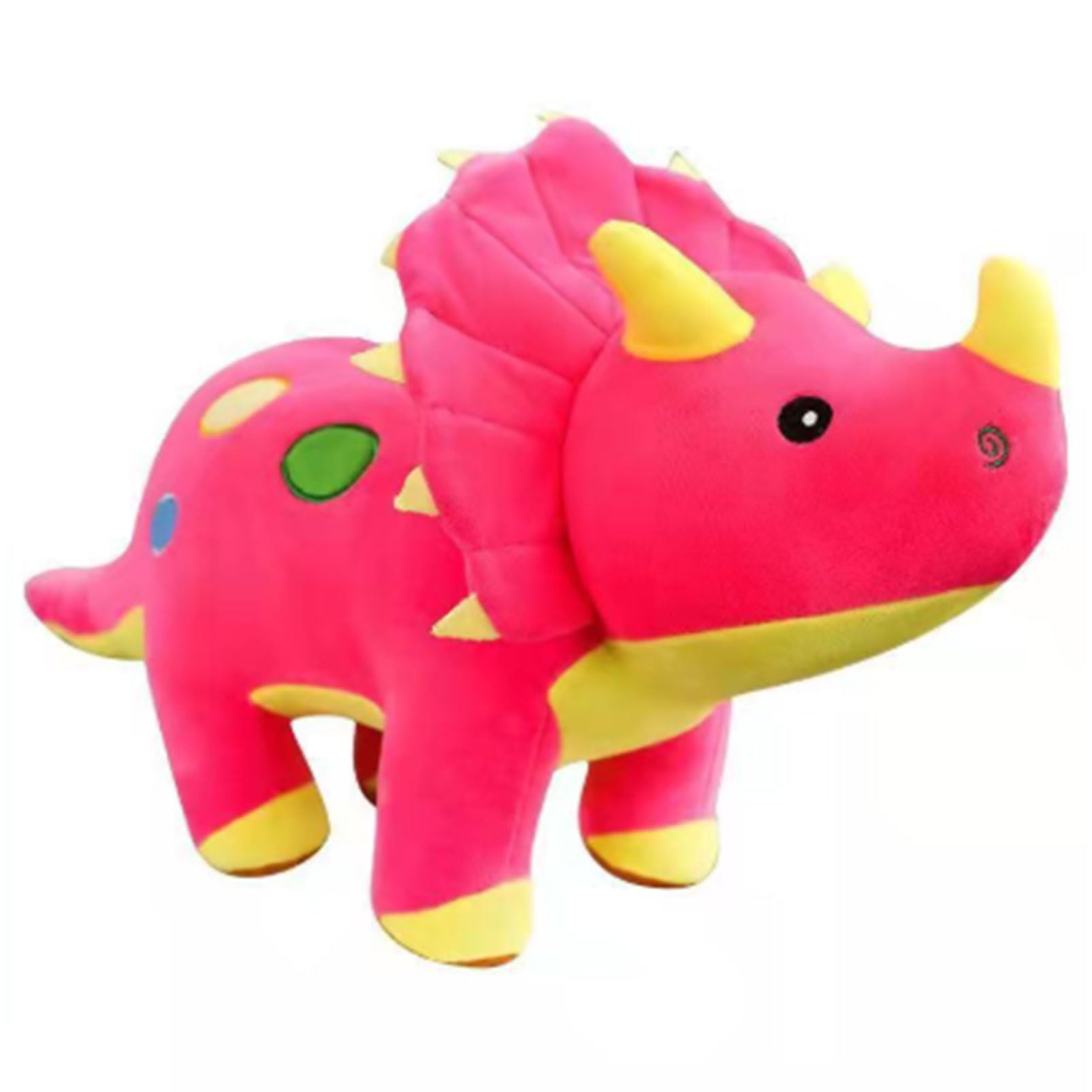 

COZENTA Dinosaur Plush Toy Cute Triceratops (Pink 40cm)