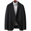 Autumn and Winter New Wool Suit for Men, Removable Down Lining, Woolen Casual Suit Jacket, Warm Suit for Men