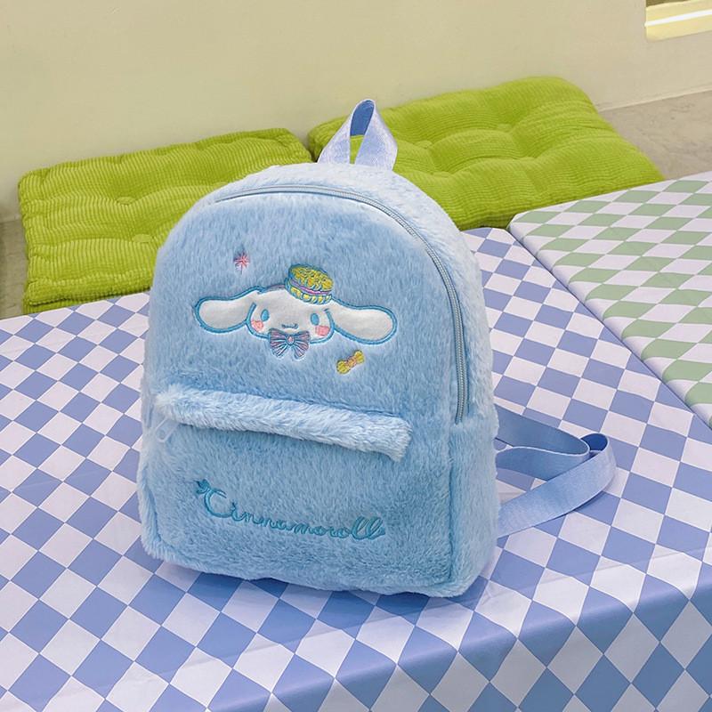 My Melody Plush Backpack Girls School Bag With Durable Material For Daily Use