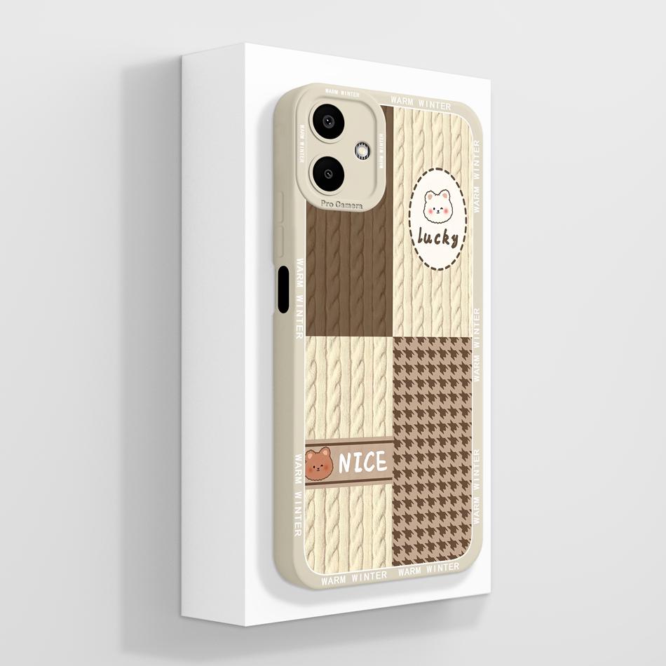 Cute Panda Case For Samsung Galaxy A06 4G 5G Soft Liquid Silicone Phone Bag For Samsung A 06 Back Cover Camera Protection Bumper