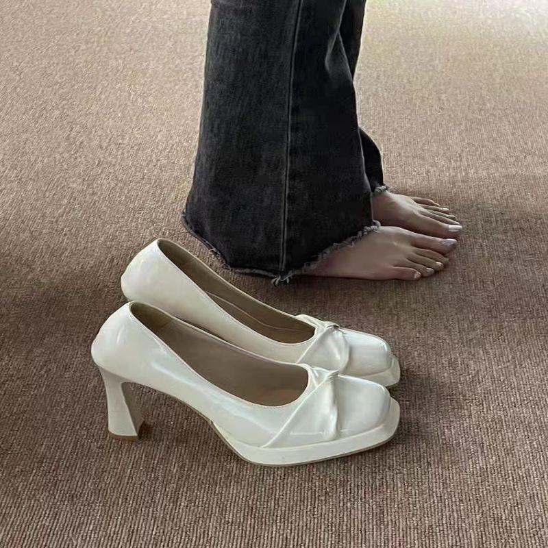 

Fashion Square Toe Ladies Pumps Super High Heels Women s Mary Jane Shoes Cheap Clearance Vacation Promotion Chic and Elegant Shoe Sale 35