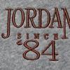 Jordan Letter Print Crew Neck Casual Long Sleeve Sweatshirt Women Tops Dark-Grey FN5438-063