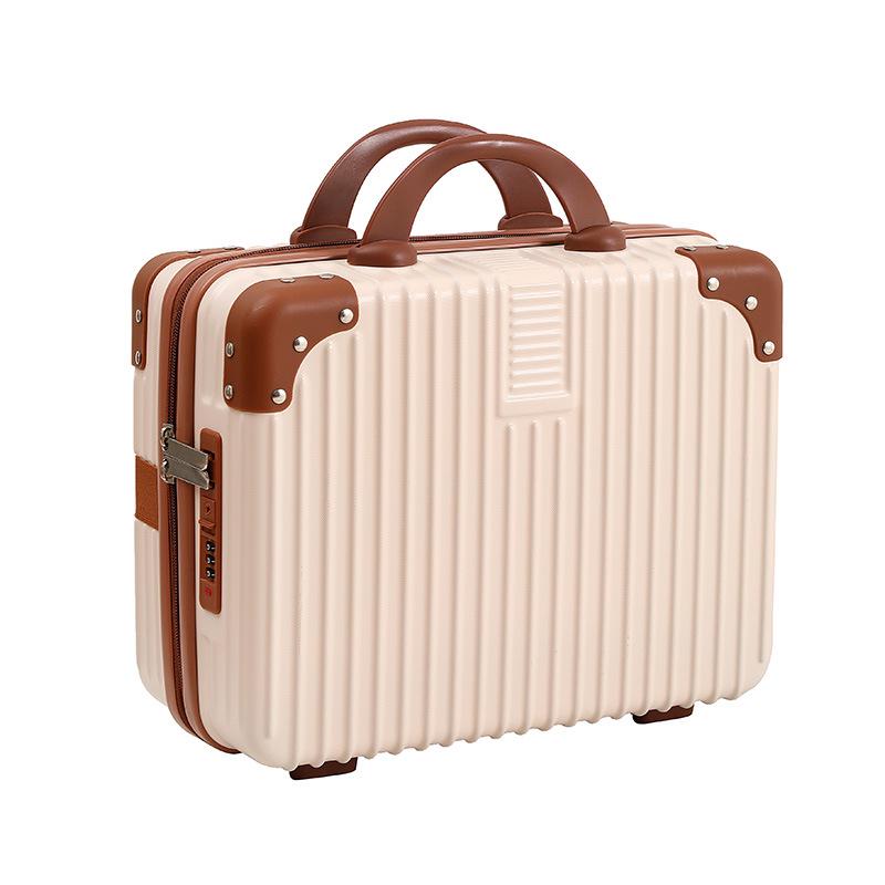 14-Inch Mini Suitcase Makeup Case with Combination Lock