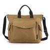 New Canvas Handheld Women's Bag 2025 Large Capacity Solid Color Canvas Commuting and Leisure Shoulder Korean Version Tote Bag