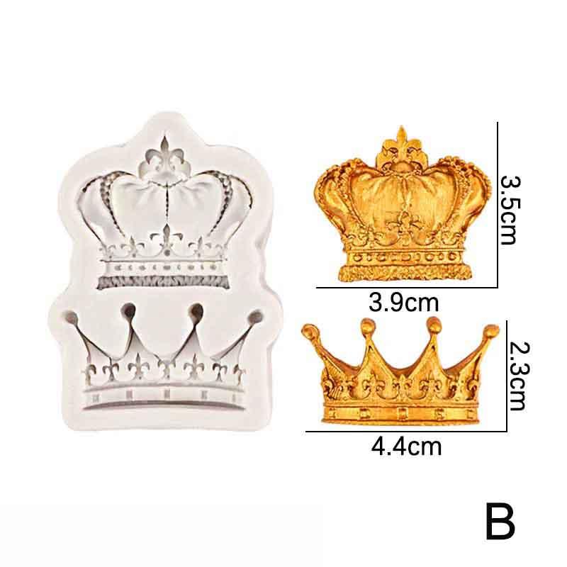 Po Rám Zrcadlo Šperky Koruna Silikonová Forma Pryskyřičné Nástroje Sugarcraft Košíček Pečící Forma Fondant Nástroje na Zdobení Dortů