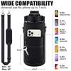Portable Water Bottle Carrier Bag With Phone Pocket For Stanley 64Oz Tumbler With Handle Neoprene Water Bottle Holder Pouch