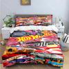 Modny Kreskówkowy Gorący Nadruk W-Wheels Zestawy Pościeli Zestaw Artykułów do Łóżka Poszwa na Kołdrę Zestaw Kołdry Zestaw Pościeli Luksusowy Prezent