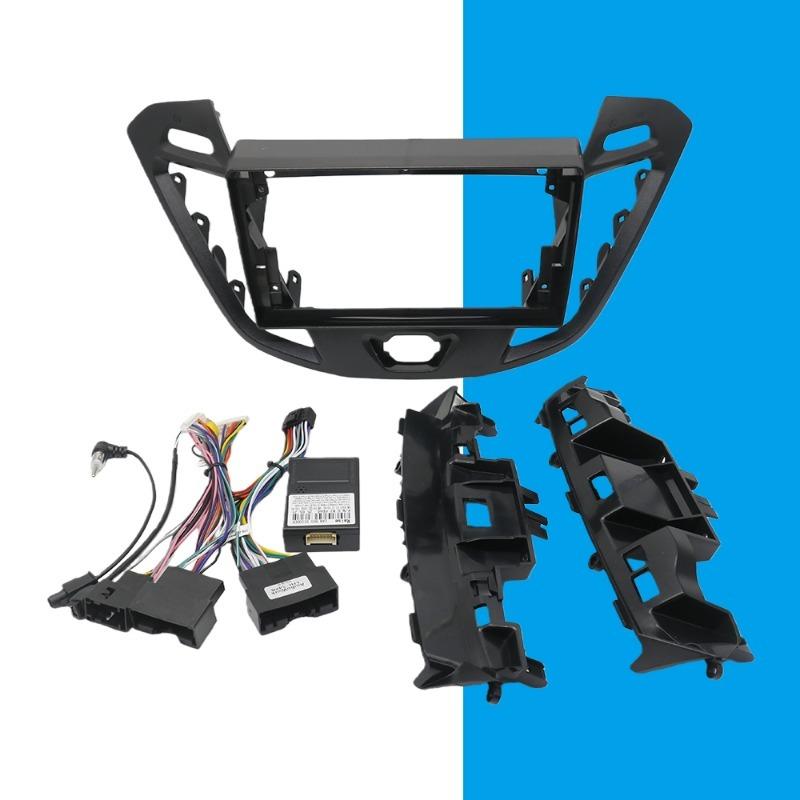 For FORD Transit Tourneo 2017 Car Android Radio Frame Fascia Stereo Panel Harness Wire Canbus Box Dashboard Mount Kit