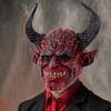 Devil Mask Halloween Head Cover One-piece Devil Satan Devil Horn Head Cover