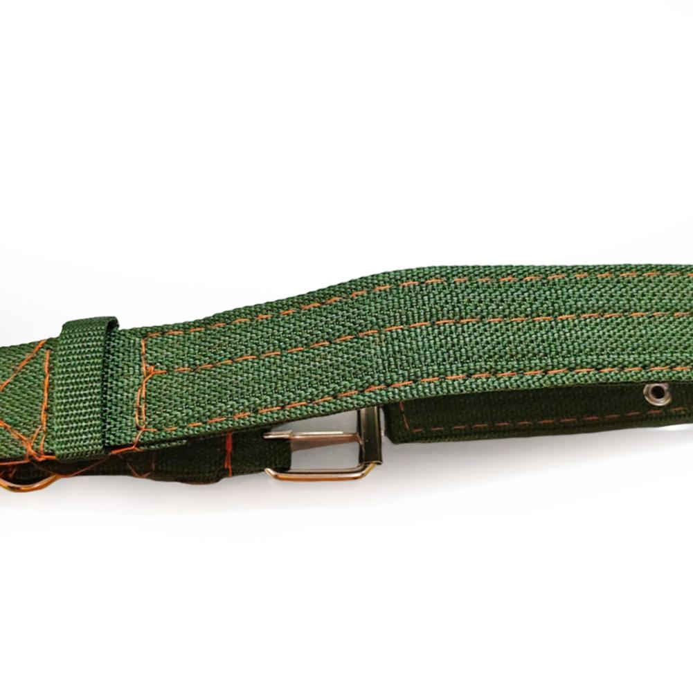Green Dog Double-Breasted Necklace Adjustable Strong Dog Collar Metal Buckle Safety Thickening for Medium Large Dogs