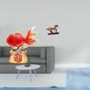 Chinese Feng Shui Koi Horse Statue Desktop Decoration Year Holiday Gift Good Luck Sculpture