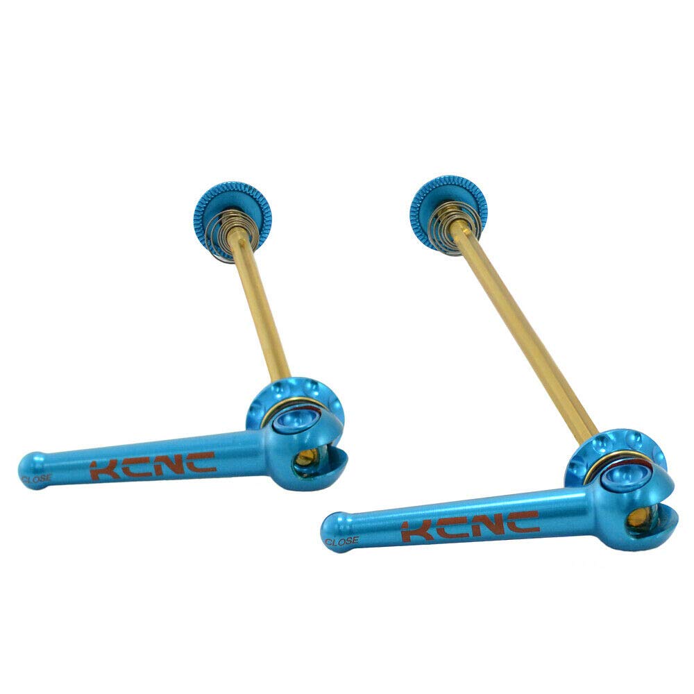 KCNC Grooving QR Road Titanium Axle Hub SK2177 Skewer, Blue, KQR05-001BL,