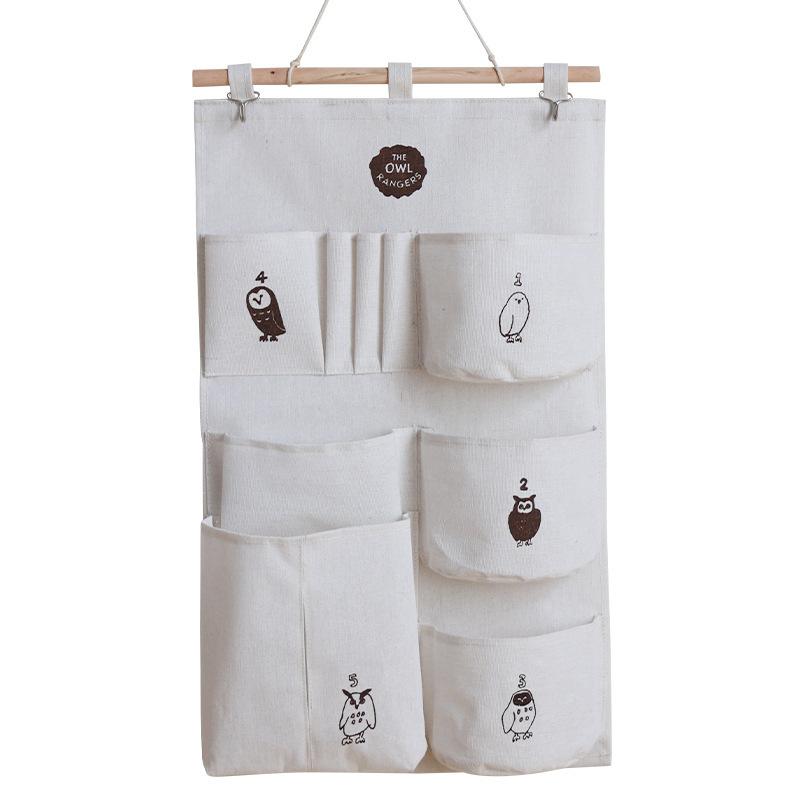 Fabric Hanging Bags Dormitory Wall-mounted Storage Bags, Storage Bags Behind The Door Cabinet Hanging Wall-mounted Bags
