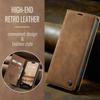 CaseMe Retro Magnetic Flip PU Leather Case for iPhone 17 Air 17 Pro 16 15 14 13 12 11 XS XR 8 7 6S 5 SE Wallet Cover Phone Coque