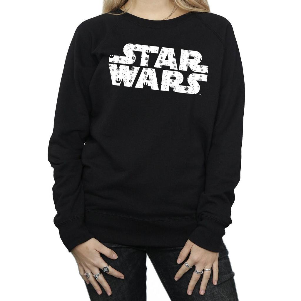 STAR WARS Womens/Ladies Christmas Logo Sweatshirt