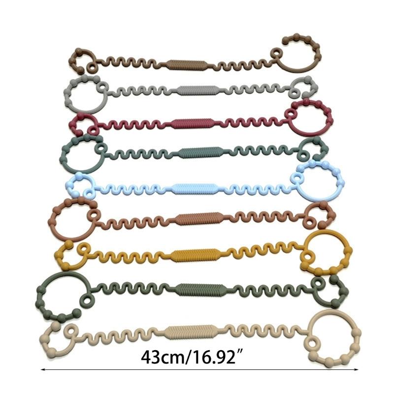 Vielseitiger Flaschenhalter für Beißringe mit Silikonband – Praktische und zuverlässige Befestigungsmöglichkeit für Beißringe am Kinderwagen oder Hochstuhl