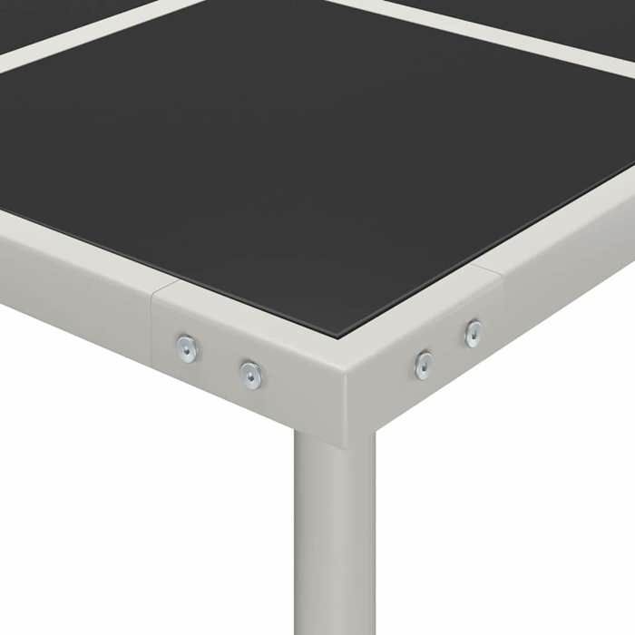 Maison Exclusive - Table de salle à manger de jardin 170x170x74,5cm Verre et acier