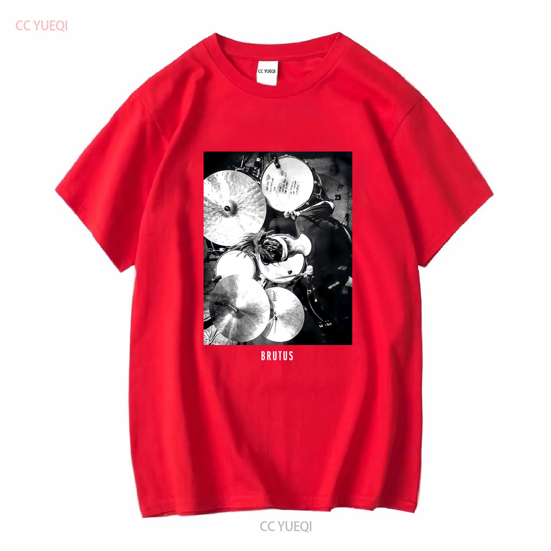 

Brutus Drums From Above T Shirt Belgian Rock Band Black Size XS vintage Washed Breathable Comfortable homme Stylish Soft S