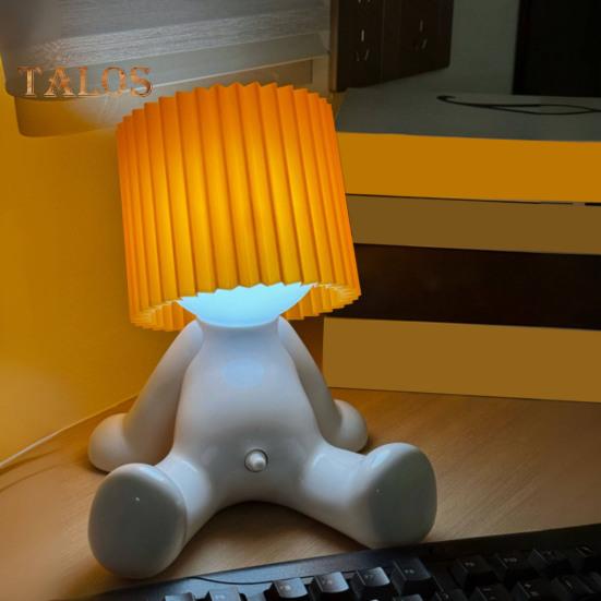 Lampka nocna LED o miękkim blasku, kreatywny kształt, szerokie zastosowanie, zabawna lampa stołowa typu plug-in, lampka nocna w kształcie chłopca, dekoracja