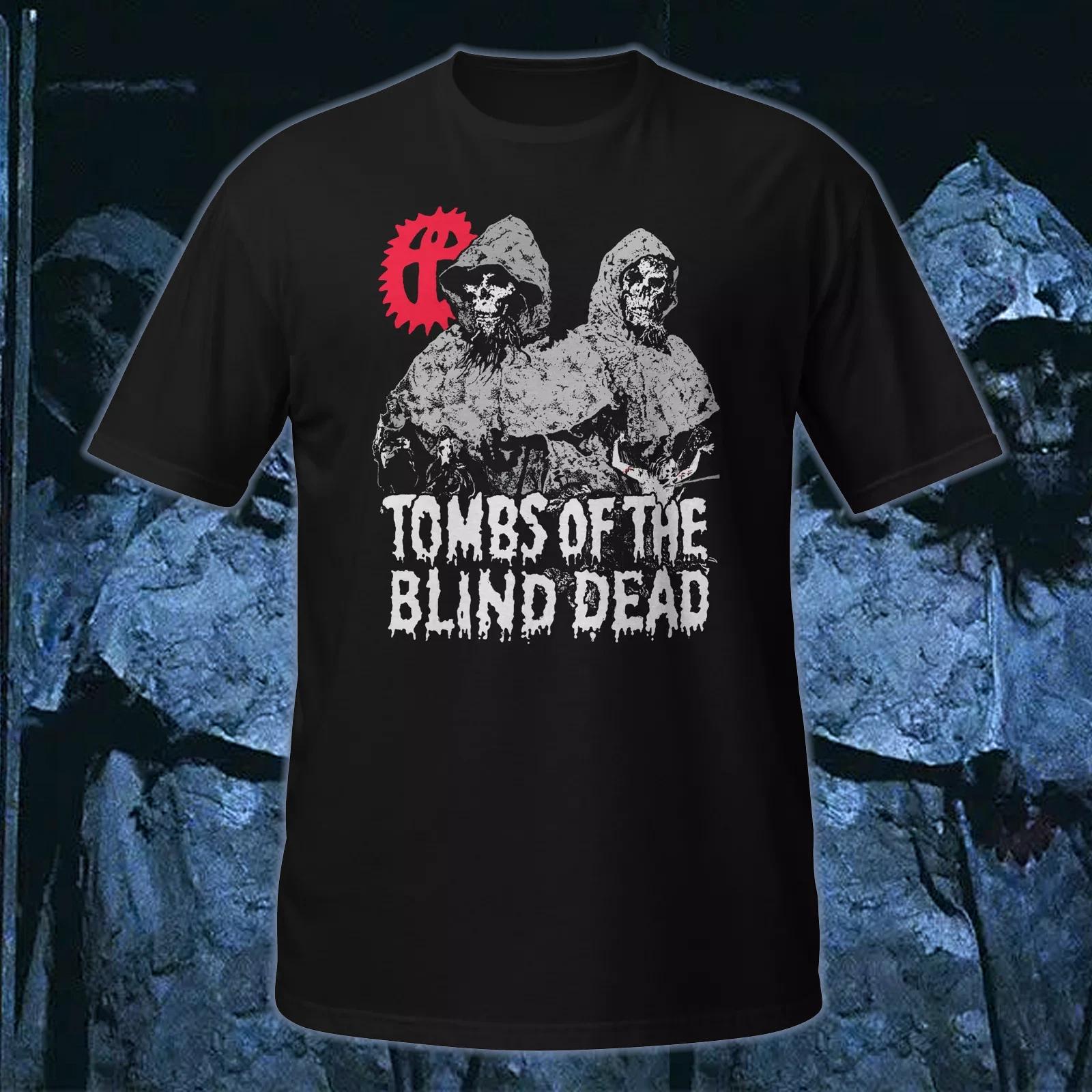

TOMBS OF THE BLIND DEAD - T-Shirt Vintage Spanish Horror Templars 1973 C@@L!! 2XL