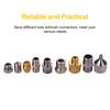9pcs Airbrush Adapter Kit Multi Size Fitting Connector Set for Airbrush Air Hose Compatible with Badger Paasche Airbrush