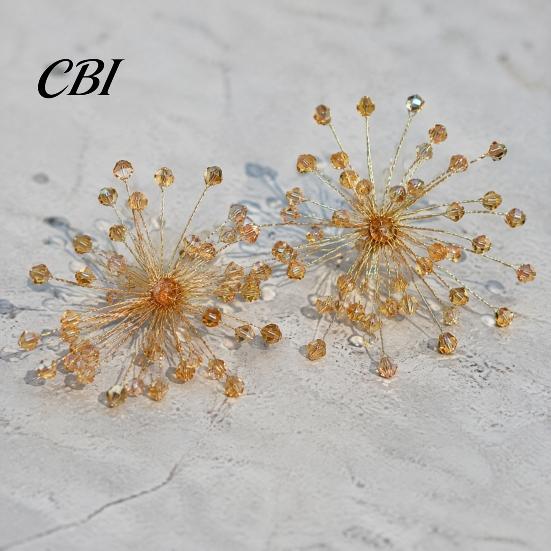 Statement Earrings for Special Occasions 1 Pair Sparkly Faux Crystal Dangle Women, Sparkling Handmade Women Jewelry, Wedding Bridal Accessories