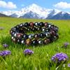 2pcs Natural Stone Bracelet, A Unique Gift for Men and Women for Chakra Healing, Spiritual Growth, and Meditation