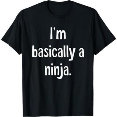 Ninja Halloween Shirt - Einfaches Halloween Kostüm für Faule T-Shirt Khan Herren Damen Tanktop Sweatshirt Hoodie 355 Schwarz