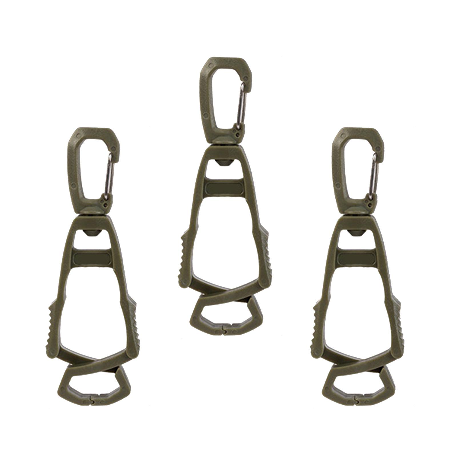 

3PCS Glove Clip Multipurpose Belt Hook Tool Belt Glove Holder for Construction Workers Helmets Tools and Accessories