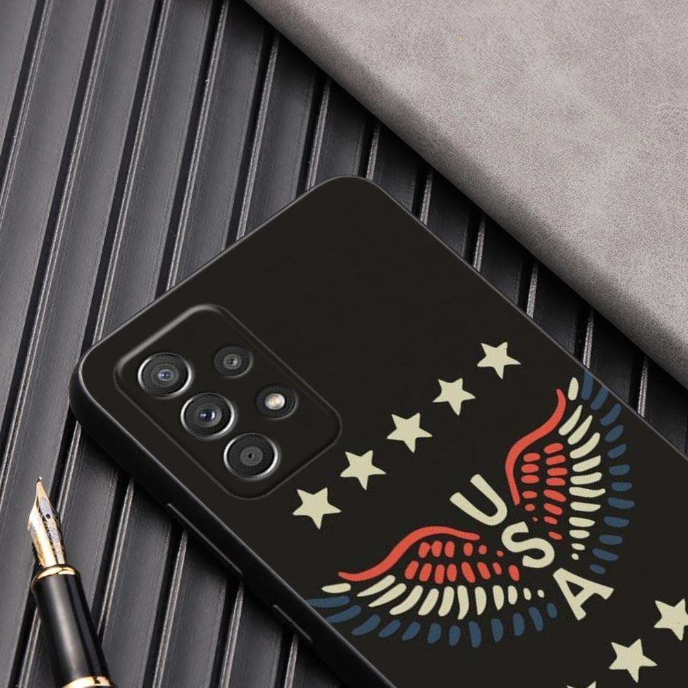 American USA Flag Star Phone Case For Samsung Galaxy A57 A56 A37 A55 A36 A26 A54 A52 A35 A34 A25 A17 A16 A15 A07 A06 Soft Cover