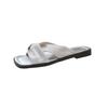 French flat-bottomed cool slippers women's shoes outer wear 2025 summer new fashion low-heeled fairy wind open-toed sandals