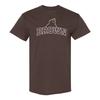 Brown University Bears Bogen-Logo T-Shirt - Dunkle Schokolade