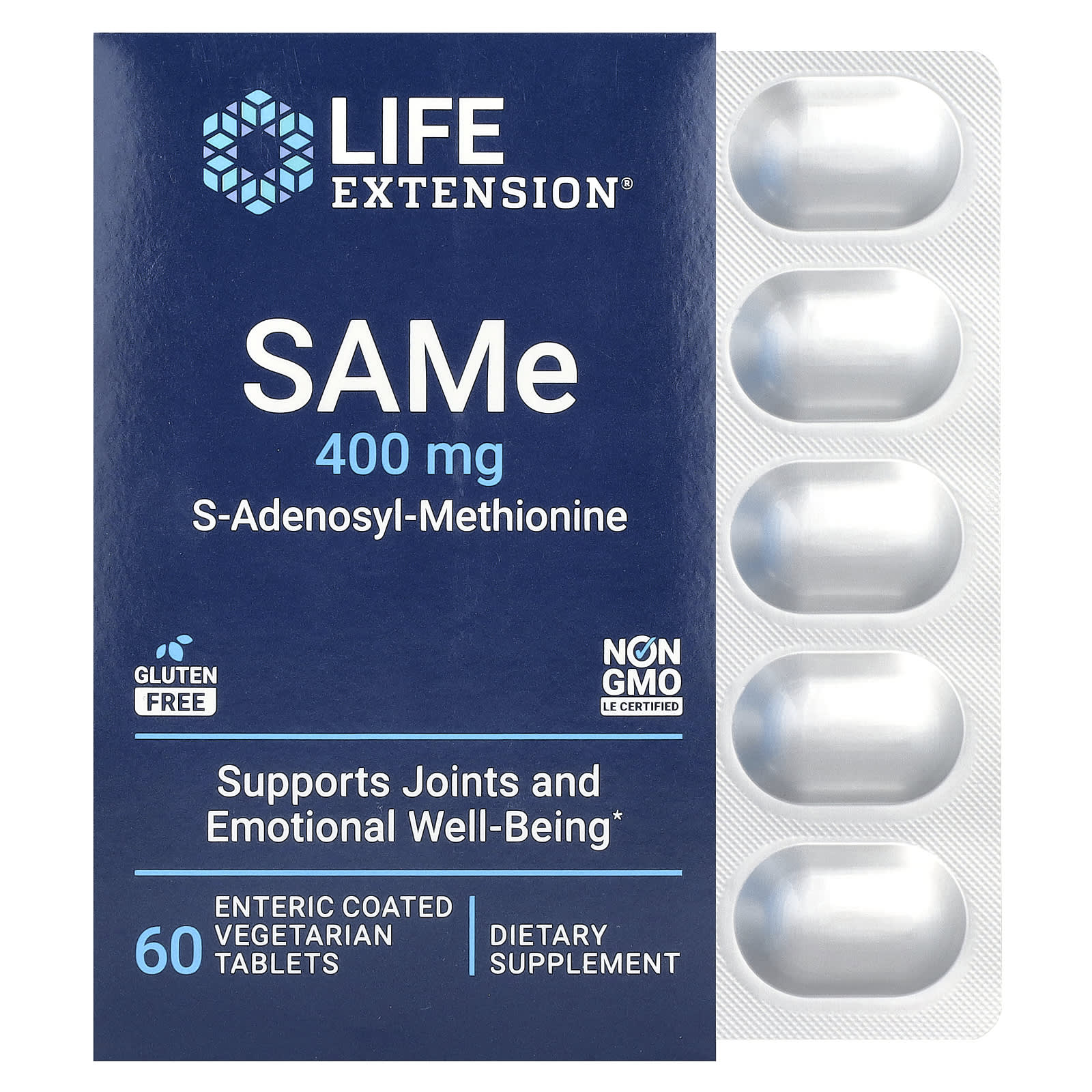 

Same S-Adenosyl-Methionine, 400Mg, 60 Vegetal Tablets