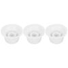 3Pcs Guitar Control Knob 1 Volume 2 Tone Fit Top Plastic Set Kit for Electric Bass GD73