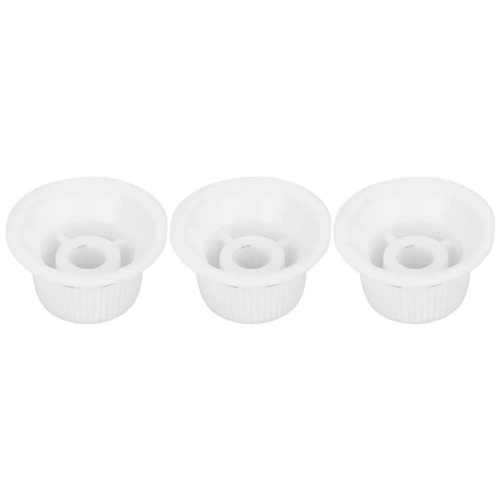 3Pcs Guitar Control Knob 1 Volume 2 Tone Fit Top Plastic Set Kit for Electric Bass GD73