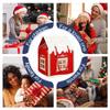 Christmas Cookie Boxes House Shaped 3D Box Bakery Cottage for Chocolate Snacks Treats Packaging Christmas Winter Holiday Party