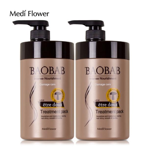 Medi Flower Large Capacity Baobab Hair Pack 1000mlx2