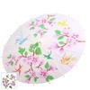 Vintage Blank Paper Umbrella DIY Chinese Umbrella Wood Drawing Umbrella  Wedding Party Favors