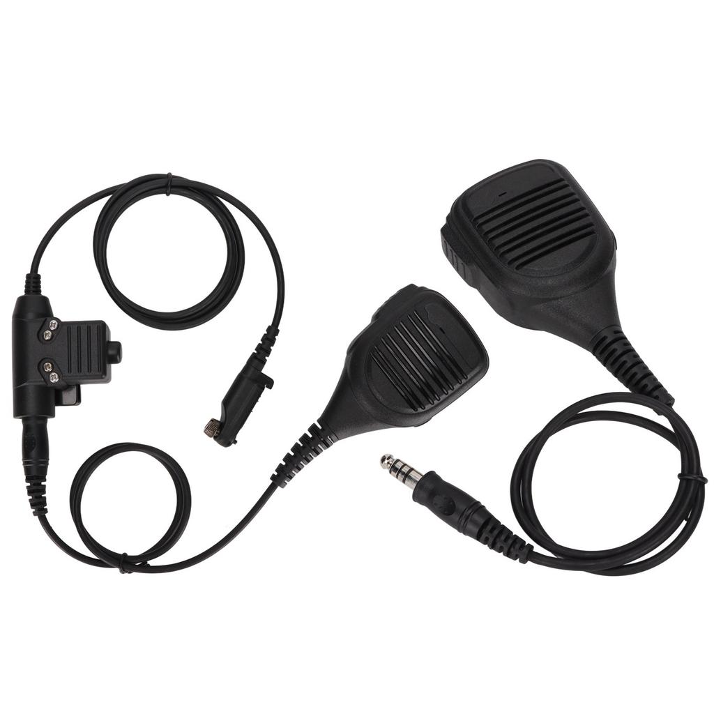 7.1mm Shoulder Microphone Two Way Radio Speaker Mic with U94 PTT for Hytera PD600 PD602 PD605 PD662