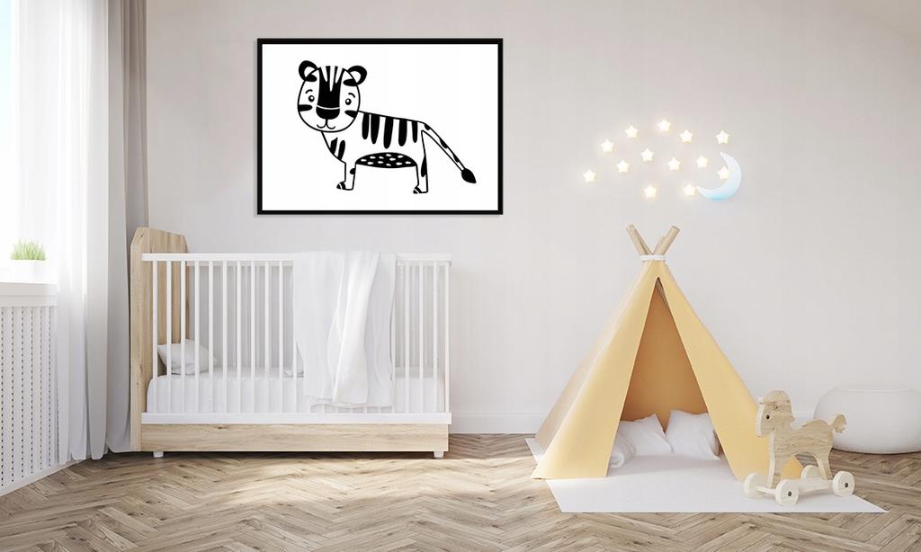 Picture poster In a frame A4 cm Tiger PD289